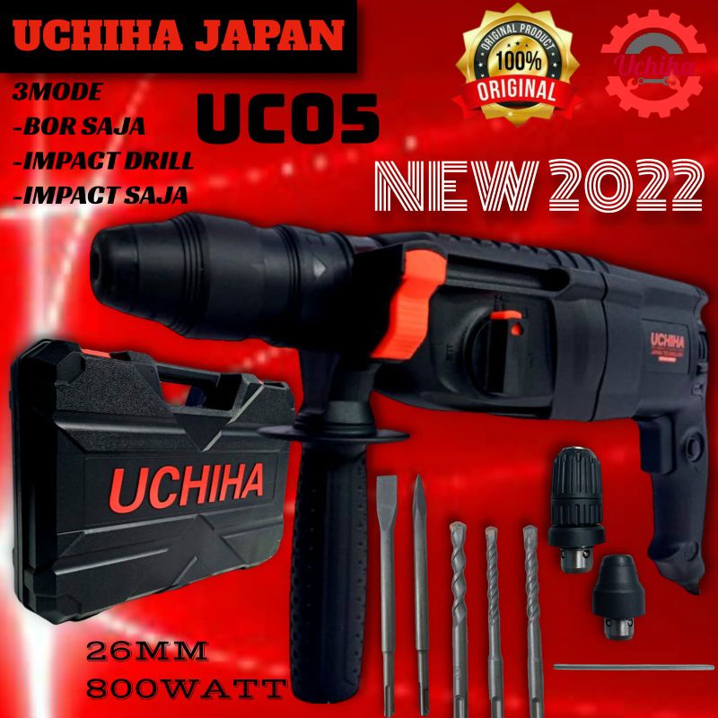 UCHIHA Type UC-05 bor hammer drill rotary beton tembok japan teknologi new 2022