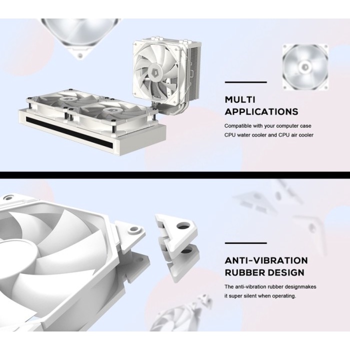 Fan Case ID-Cooling TF-12025-SW White 120mm LED PWM