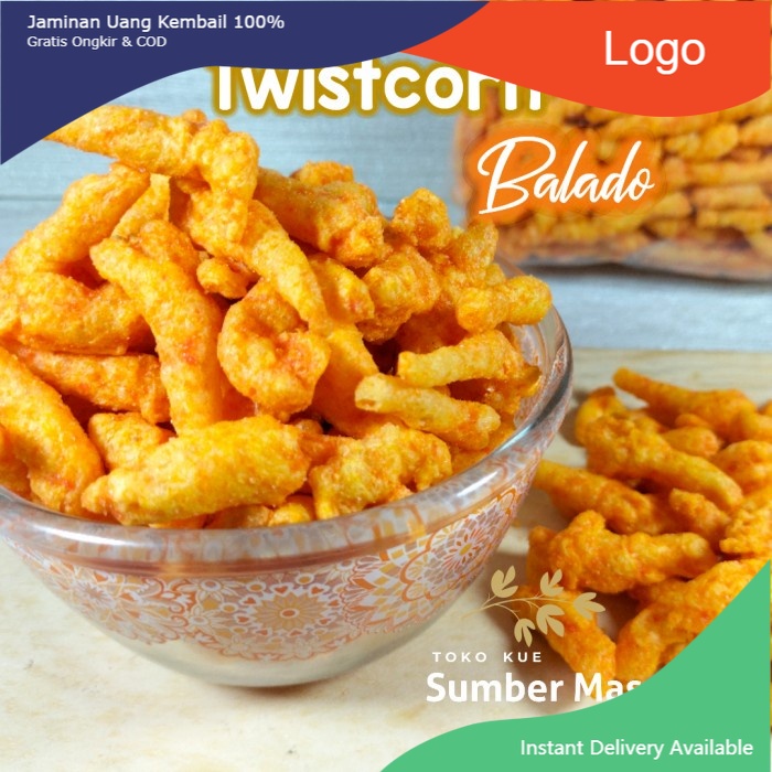 

Makanan Ringan Snacks TWISTCORN/TWIS JAGUNG - 170GRAM - BBQ