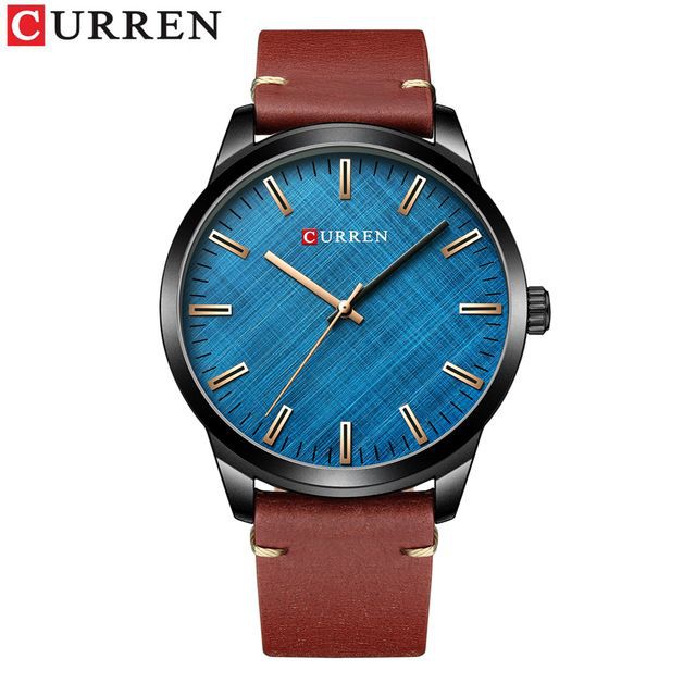 CURREN 8386 Jam Tangan Pria Analog Tali Kulit Analog WATCHKITE WKOS