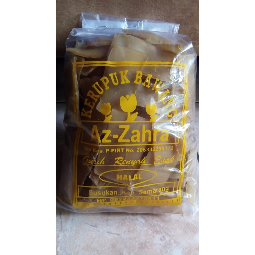 

Kerupuk Bawang AZ-ZAHRA 500gr Asli Salatiga