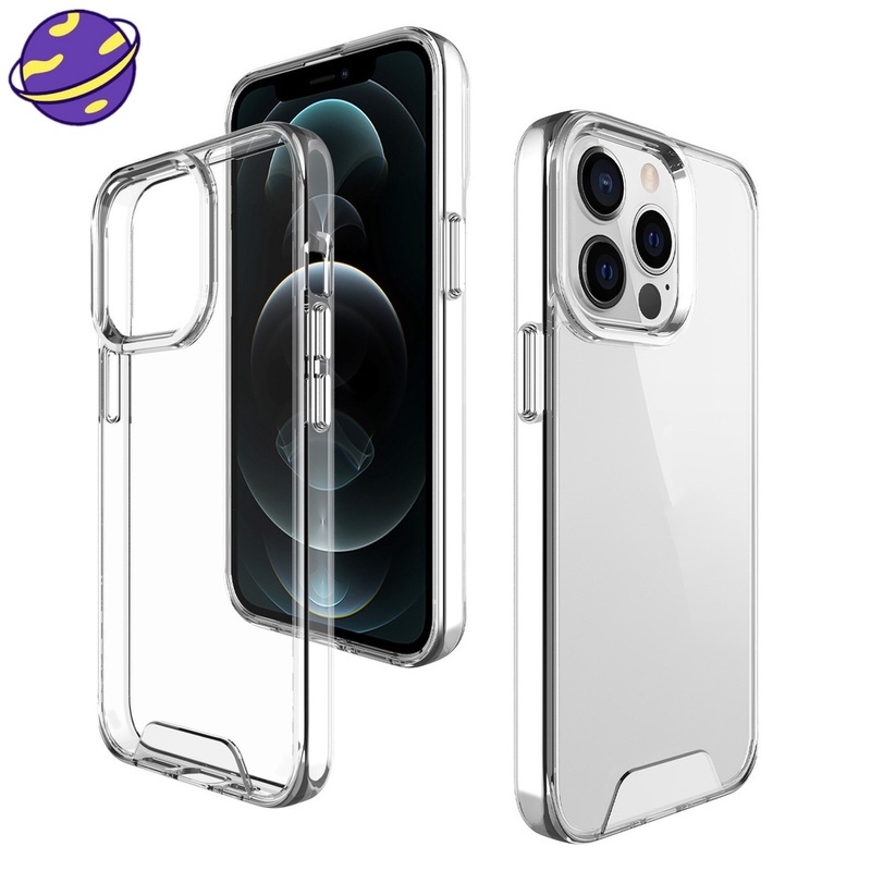 Case Bahan Akrilik Transparan Tahan Banting Untuk iPhone 14 13 12 11 Pro X XS MAX XR Se20 6 6S 7 8 Plus