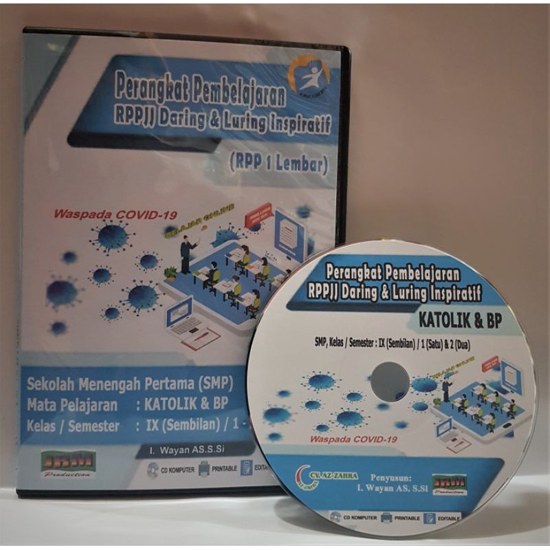 Cd rpp k13 PPJ Daring smp mts smpn Mapel agama katolik kelas IX 9 revisi 2019 2020 Terbaru