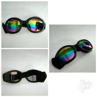 Skutershop Handmade kacamata klasik helm retro bogo jadul zaman perang model CHIPS SMOKE & PELANGI