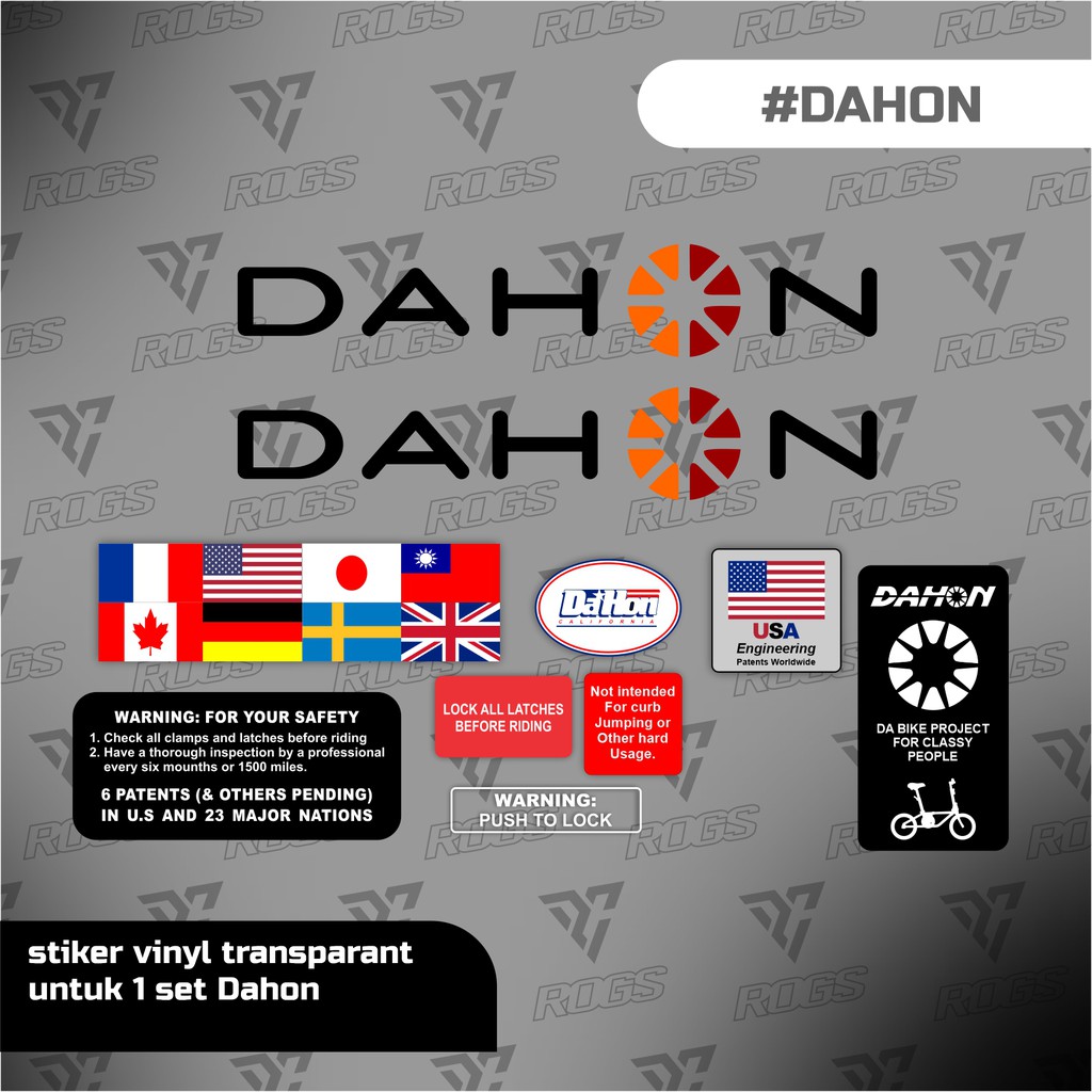 Stiker dahon hitam / stiker sepeda / stiker vinyl stiker restorasi sepeda lipat
