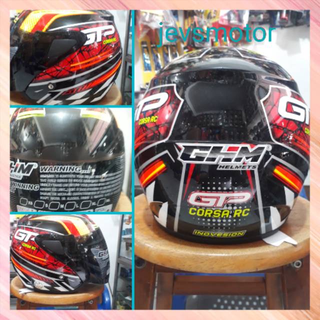 Helm GHM (mirip gm evo) motif corsa FREE MASKER