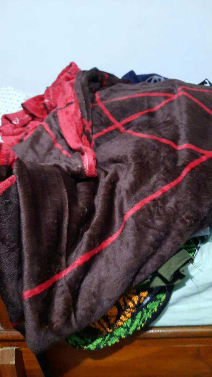 Selimut Bulu Dewasa Polos Uk 200 X 230cm Jumbo Size Super Tebal - Tk358 Selimut Bulu Fata Blackber