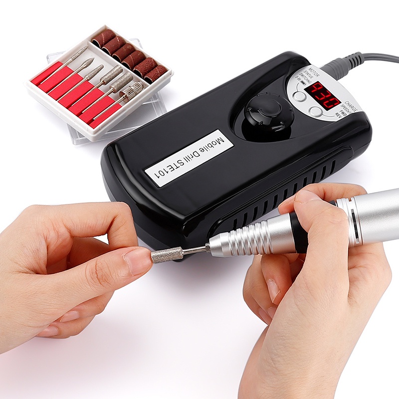 Piggy D &amp; Z Mesin Sander Kuku Elektrik 30000 rpm Acrigel Dan Fiber Bivolt Untuk Manicure