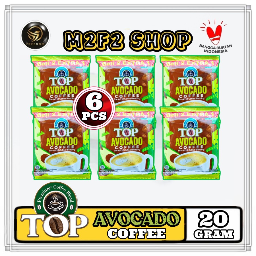 

TOP Premium Coffee Blend Avocado | Alpukat Kopi Instant Sachet - 20 gr (Kemasan 6 Pcs)