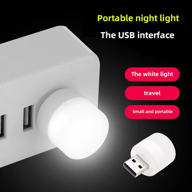 Lampu Mini USB LED Portable Night Light Lampu Baca Tidur