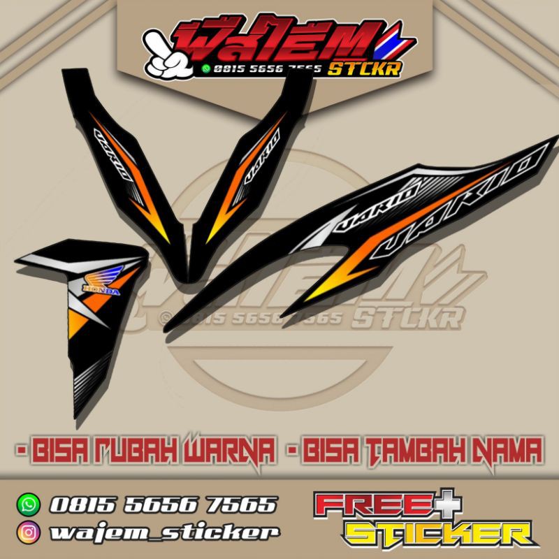 STRIPING TRANSPARAN VARIO NEW CLICK 150i