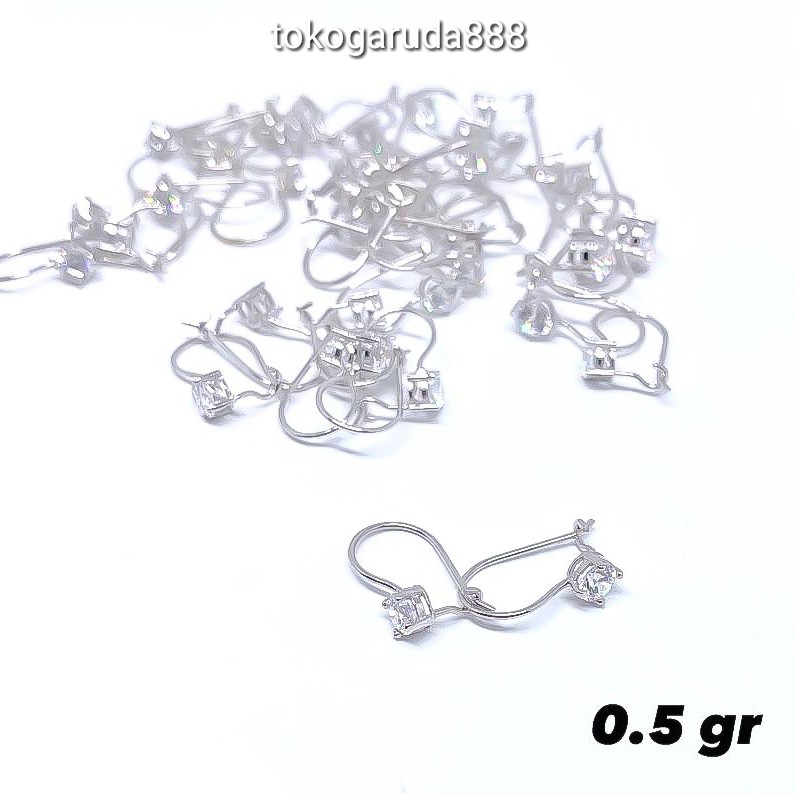 anting anak dan dewasa emas asli kadar 750 75% 17k 22 desi gold permata panjang giwang kerabu hooks dewasa anak