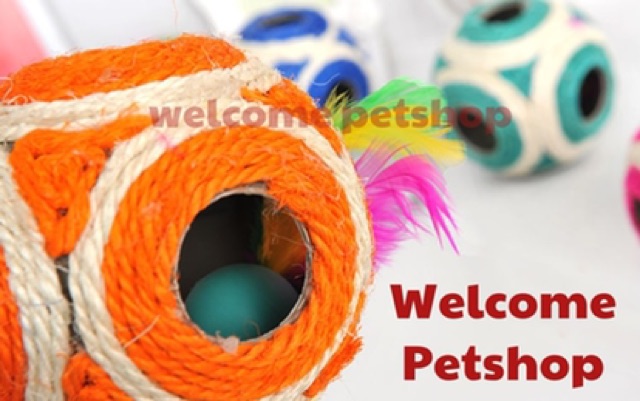 Mainan Kucing Bola Anyaman Besar / Mainan Hewan