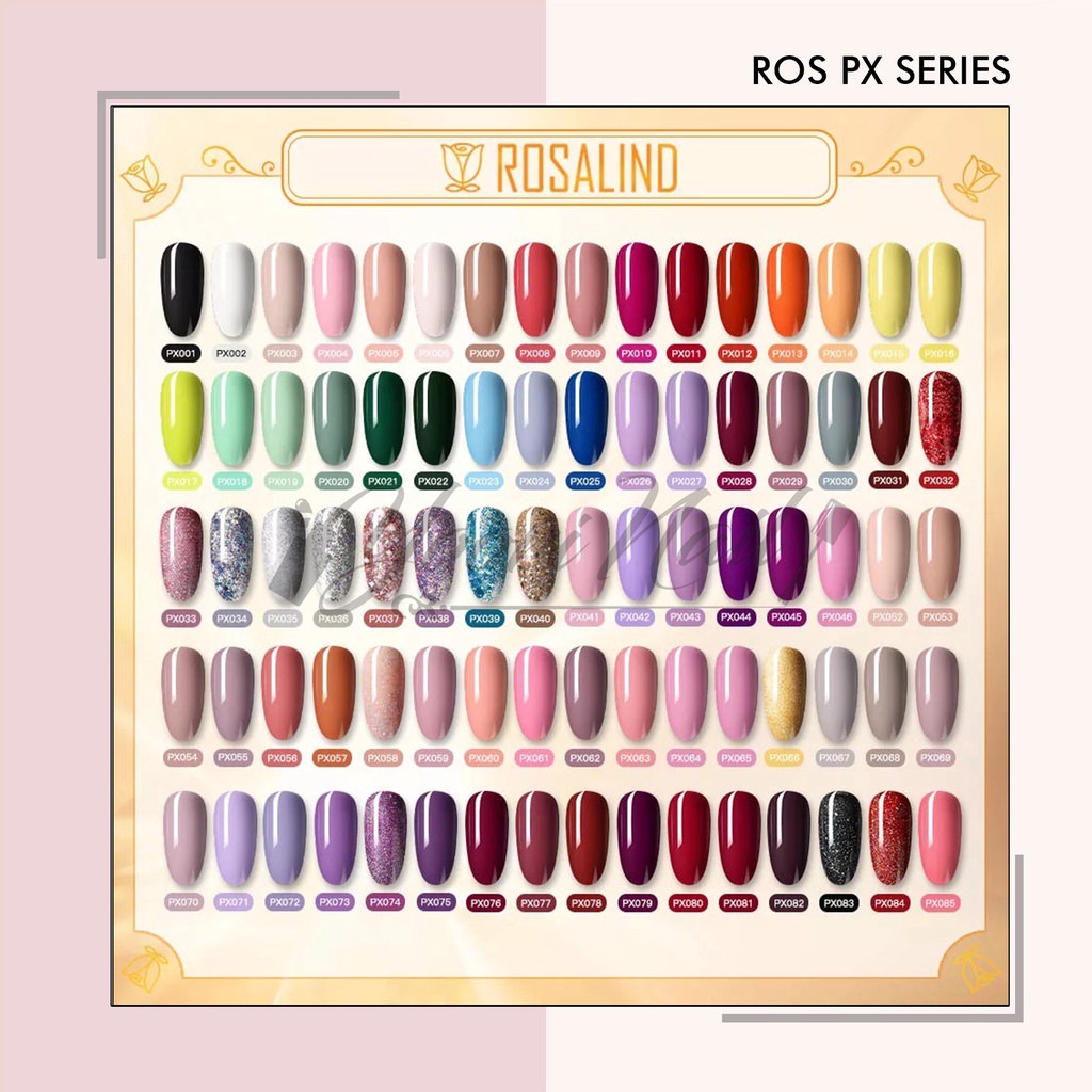 Rosalind PX Series 6ml (001-056) colorful glitter series mini rosalind gel polish