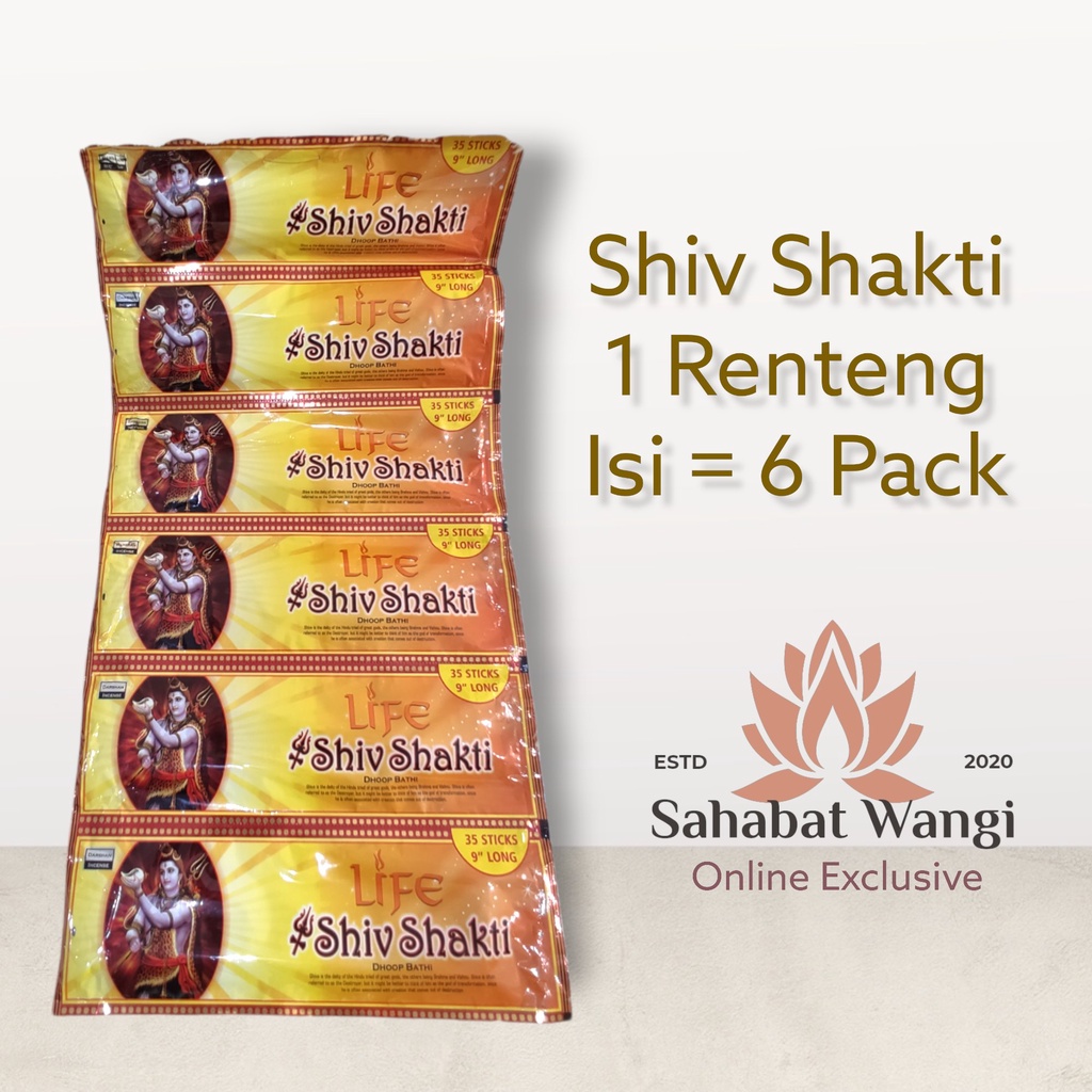 Hio Dupa India Darshan Shiv Shakti 1 Renteng ( 6 Pack)