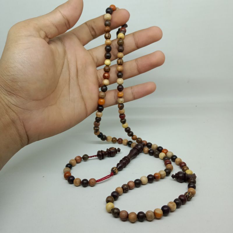 Tasbih Kombinasi 15 Kayu Langka Bertuah Nusantara 100% ORIGINAL Size 6mm