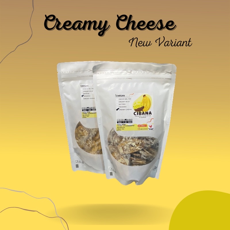 

Keripik Pisang Rasa Creamy Cheese / Keju Lumer - Cibana snack