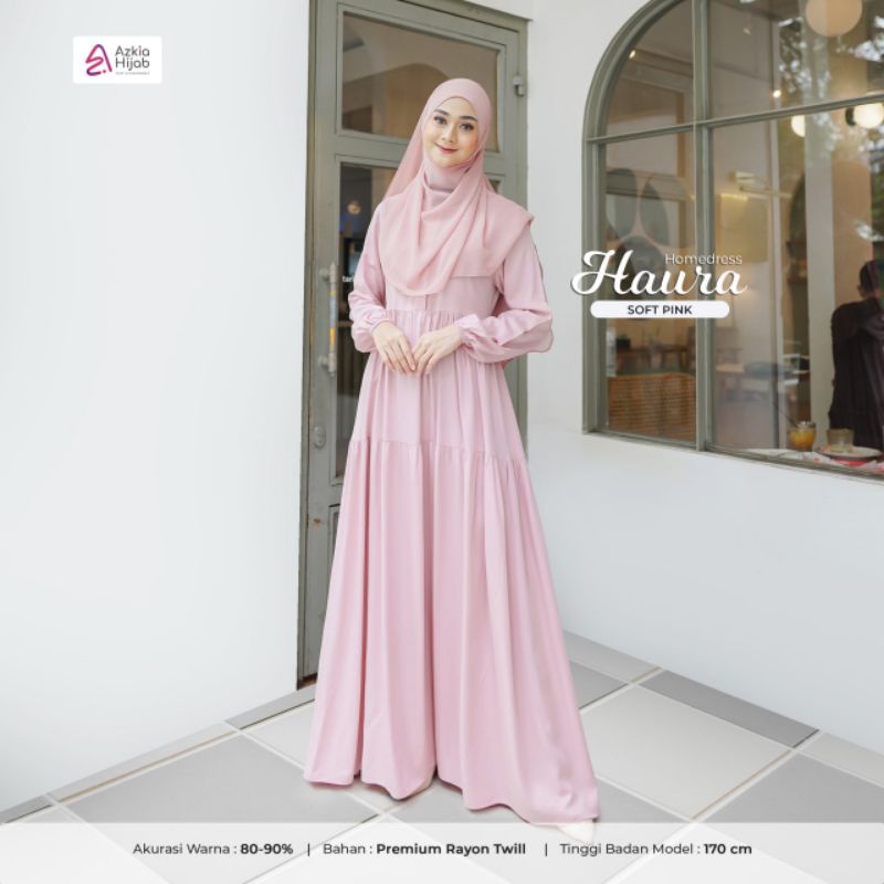 (Azkia hijab) gamis terbaru/homedress Haura ori Azkia Hijab