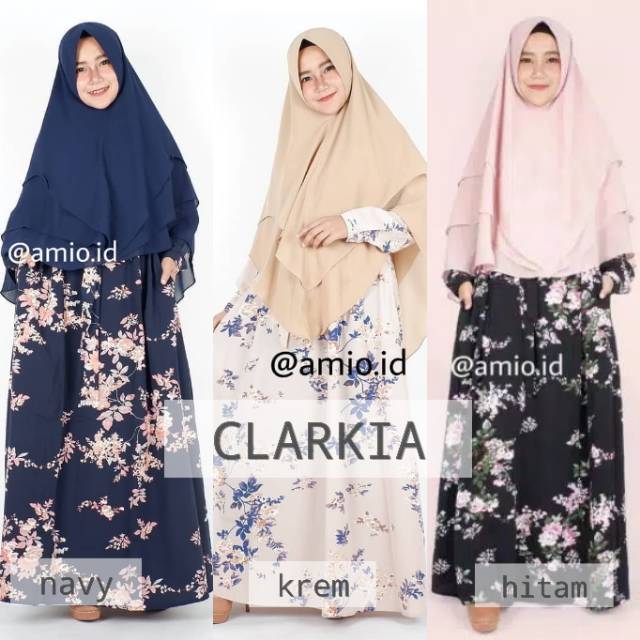 CLARKIA gamis amio