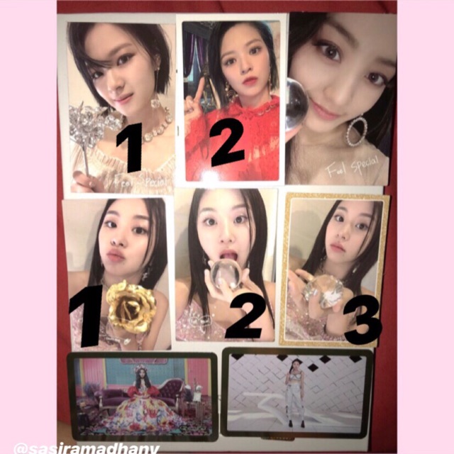 PHOTOCARD TWICE FEEL SPECIAL (JEONGYEON, JIHYO, CHAEYEONG, TZUYU)