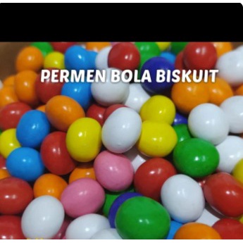 

TERMURAH!!!!CAMILAN JAJAN PERMEN BOLA BISKUIT WARNA WARNI KEMASAN 70GR