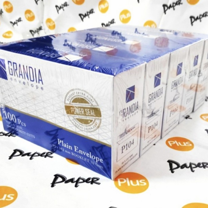 Amplop Putih Polos Kecil + Seal No 104 GRANDIA Murah Daya Rekat Tinggi