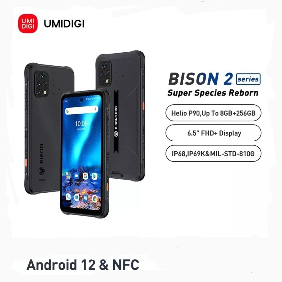 UMIDIGI BISON 2 Pro 8GB+256GB Global NFC IP68/IP69K Helio P90 48MP