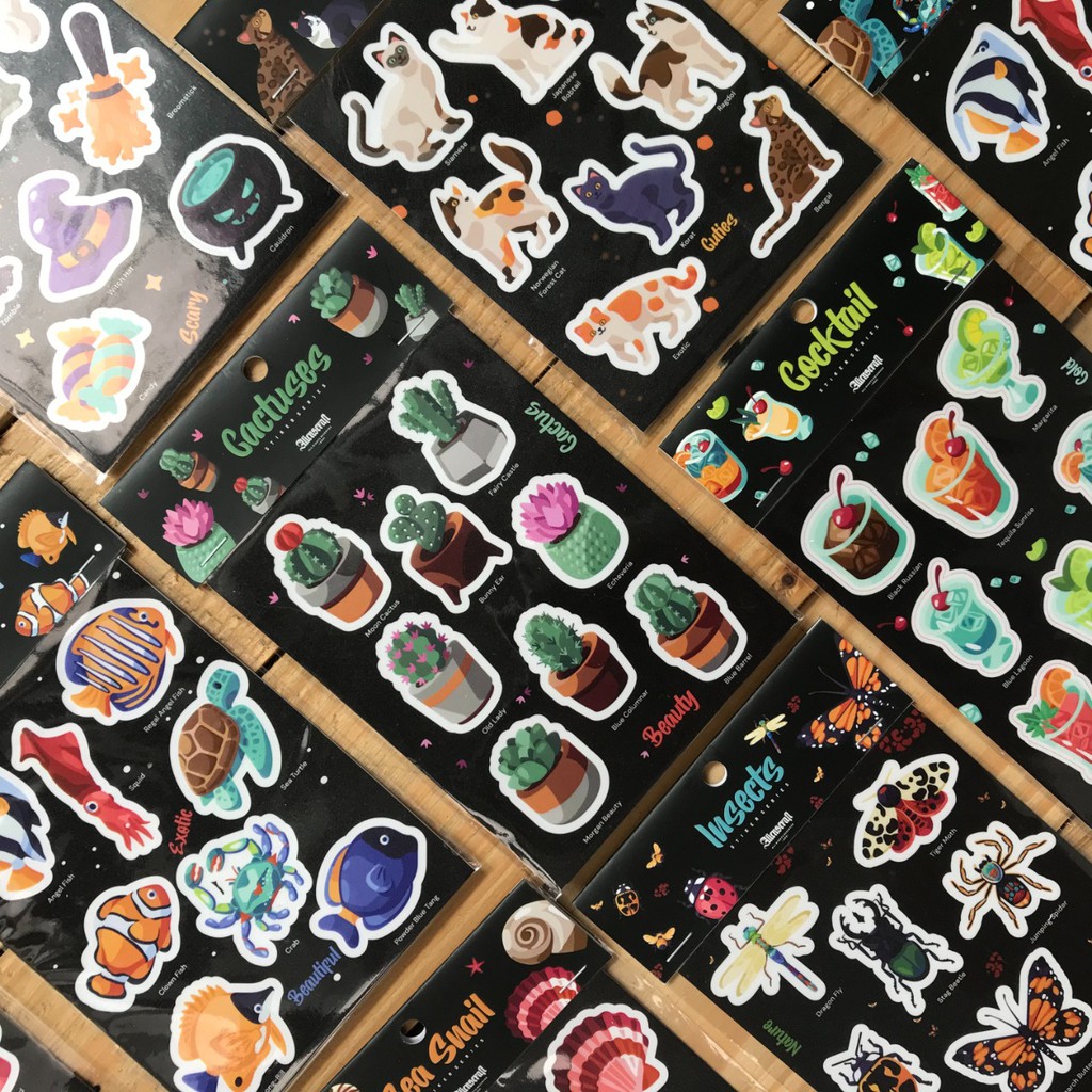 

ALIENS CRAFT Sticker Sheet / Stiker Ilustrasi Kiss Cut 02/02