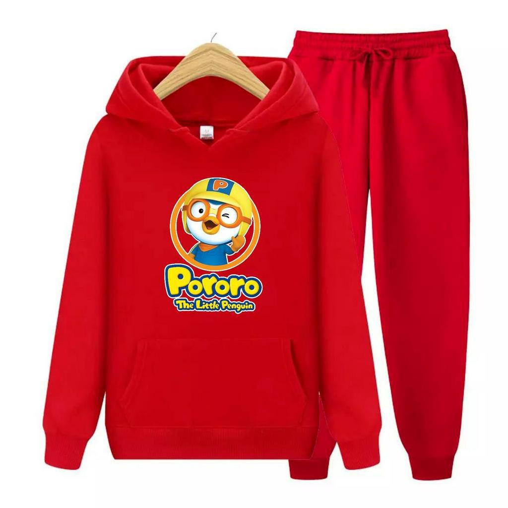 FenishaStore PORORO LITTLE PENGUIN Sweater Hoodie Atasan Dan Setelan Anak  Usia 4-14 Tahun Bisa Bayar Ditempat COD