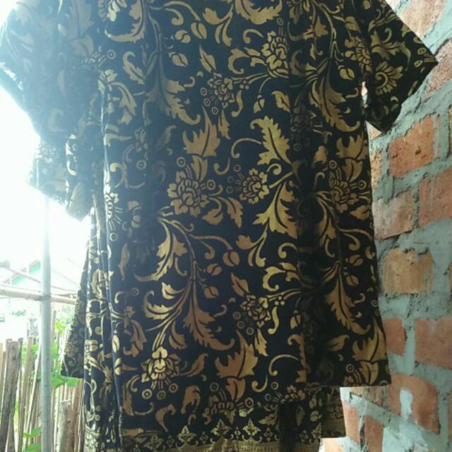 Batik Couple Keluarga Sania Ruffle Ori Ndoro Jowi Dnt  Prada Bakung