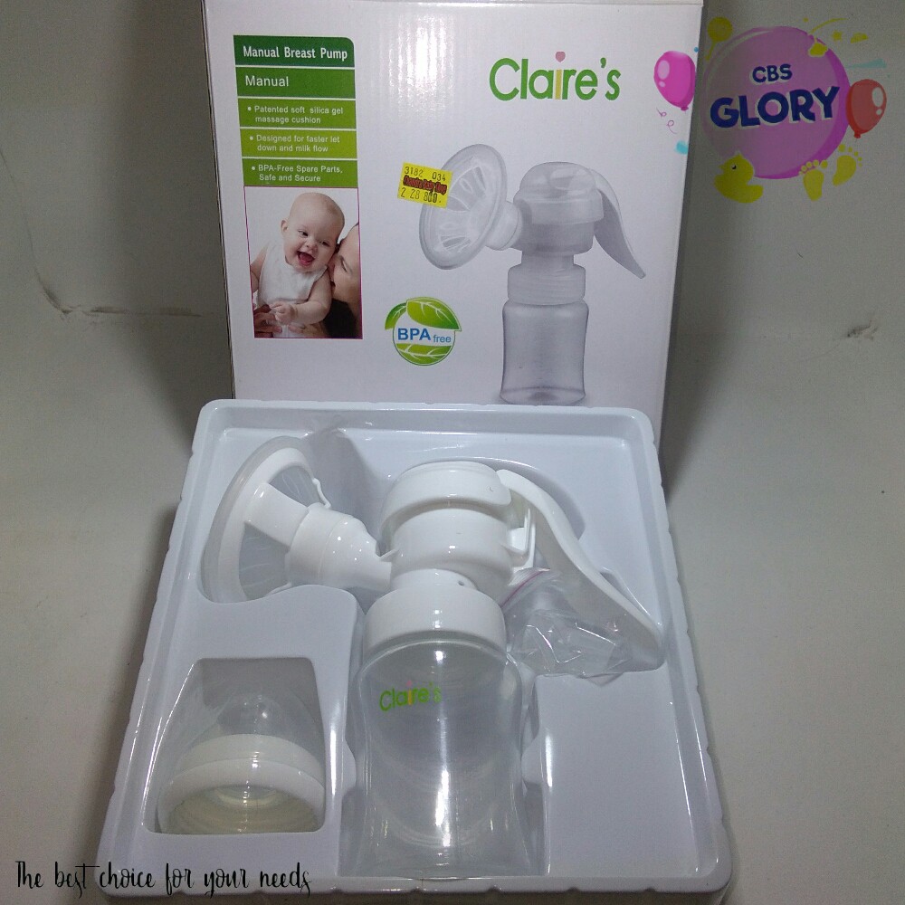 Pompa Asi Manual Breast Pump Claire's Penyedot Asi BPA Free Penampung Asi Elektrik