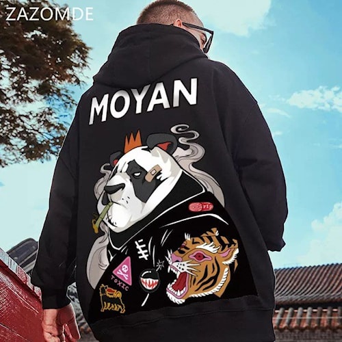 Jaket Hoodie Sweater Pria / Hoodie Pria / sweater pria/ Hoodie panda Moyan  smoking