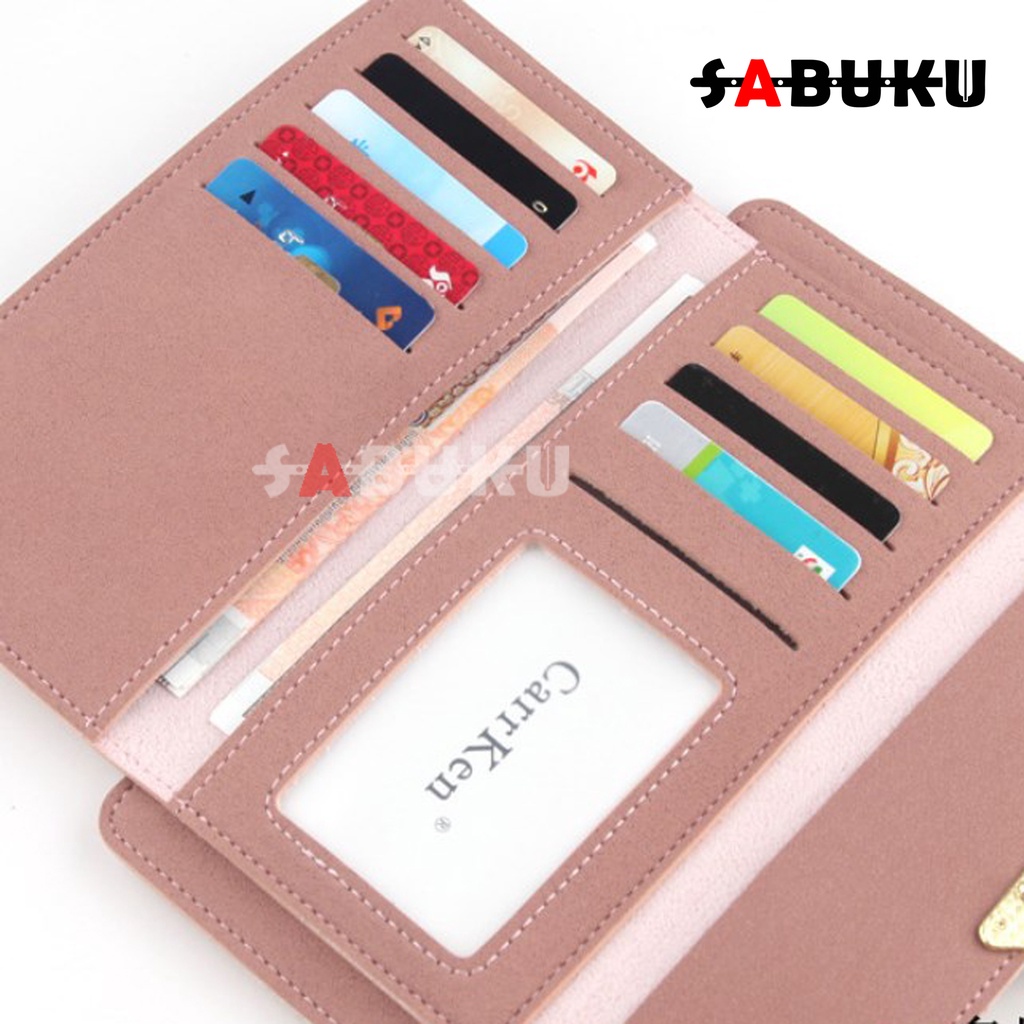 Dompet Wanita Elegan Dompet Panjang Fashion Korea Model Simple -083