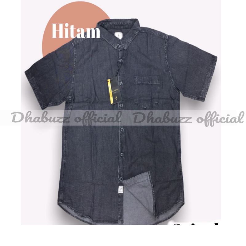 BAJU KEMEJA KERAH KERJA PRIA LENGAN PENDEK NEW COLOR JF DENIM ORIGINAL SAJUAK