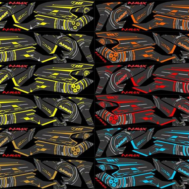 Striping sticker motor nmax variasi grafis
