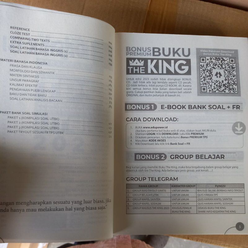 buku THE KING BEDAH TUNTAS TPS + BHS INGGRIS UTBK 2023-3