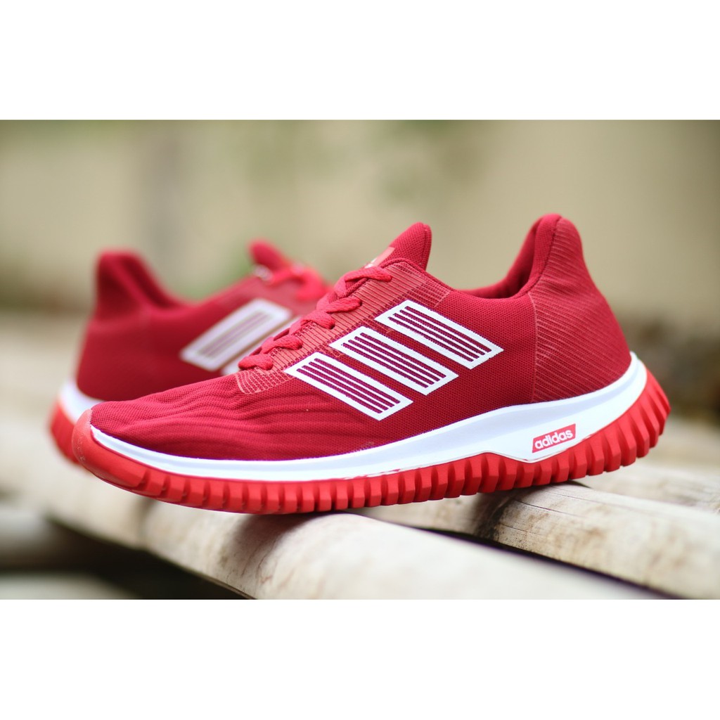 SEPATU ADIDAS SLOARGLIDE MERAH OLAHRAGA LARI RUNNING SPORT SNEAKERS CASUAL SEKOLAH KETS JOGGING