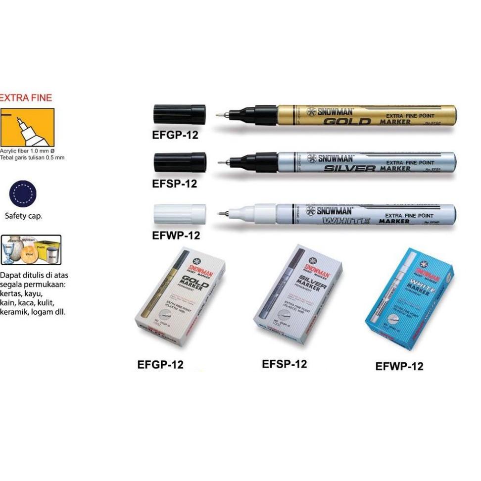 

[KODE JL7KT] SNOWMAN SPIDOL PAINT MARKER FINE / EXTRA FINE TIP