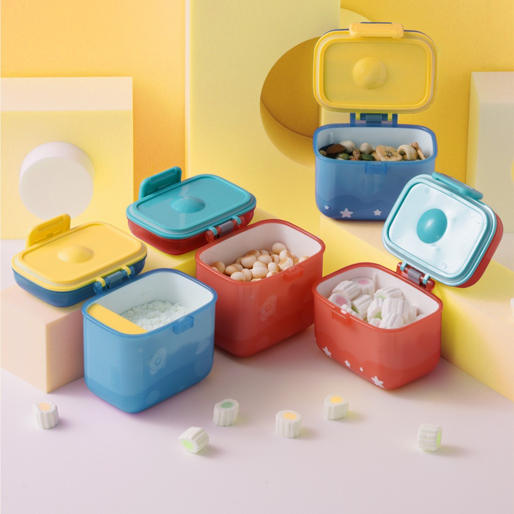 JIAYI Wadah Penyimpanan Bubuk Susu + Sendok &amp; Garpu - Baby Milk Powder Container M235