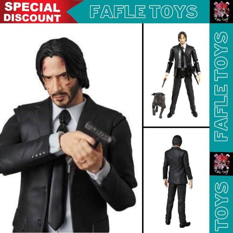 Jual Mafex John Wick / Action Figure John Wick Movie Keenu Reeve / Mafex John Wick Action Figure