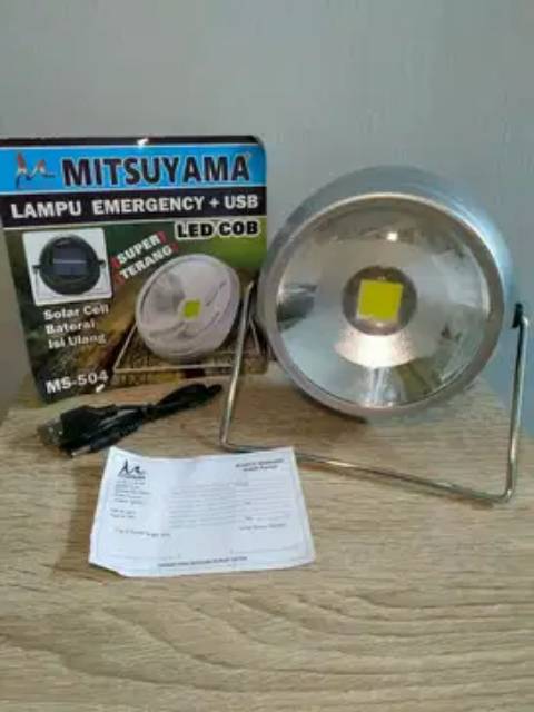 Lampu Emergency Panel Surya + Usb MS-504 MITSUYAMA