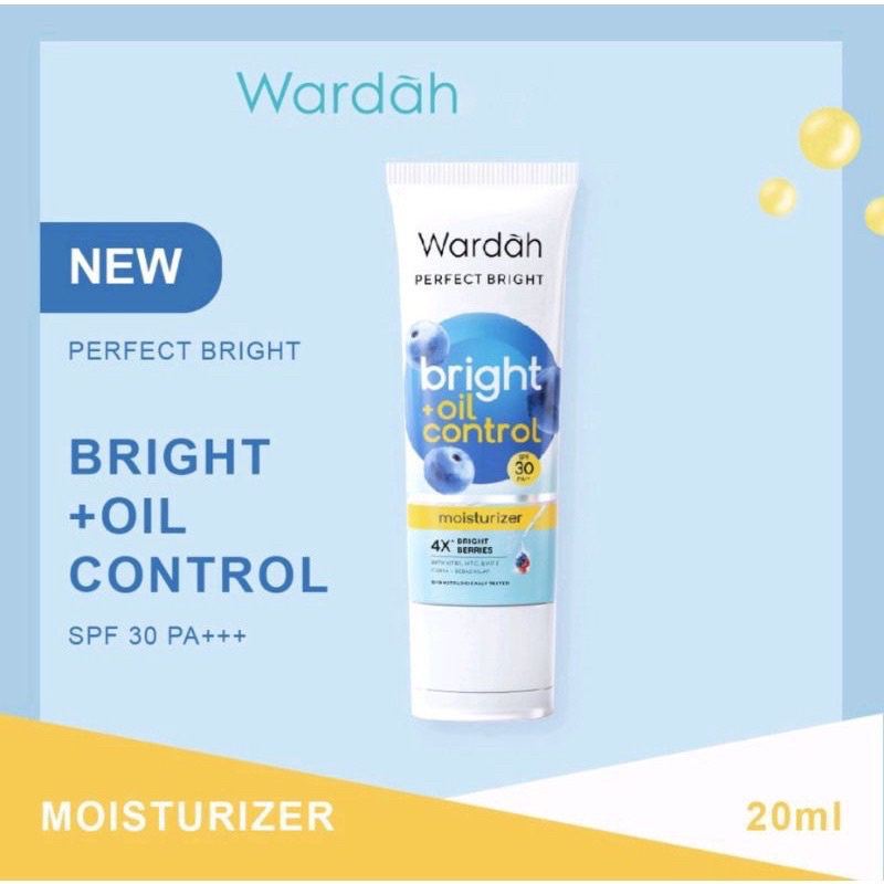 Wardah PERFECT BRIGHT Bright+Oil Control Moisturizer SPF 30 PA+++ 20ML