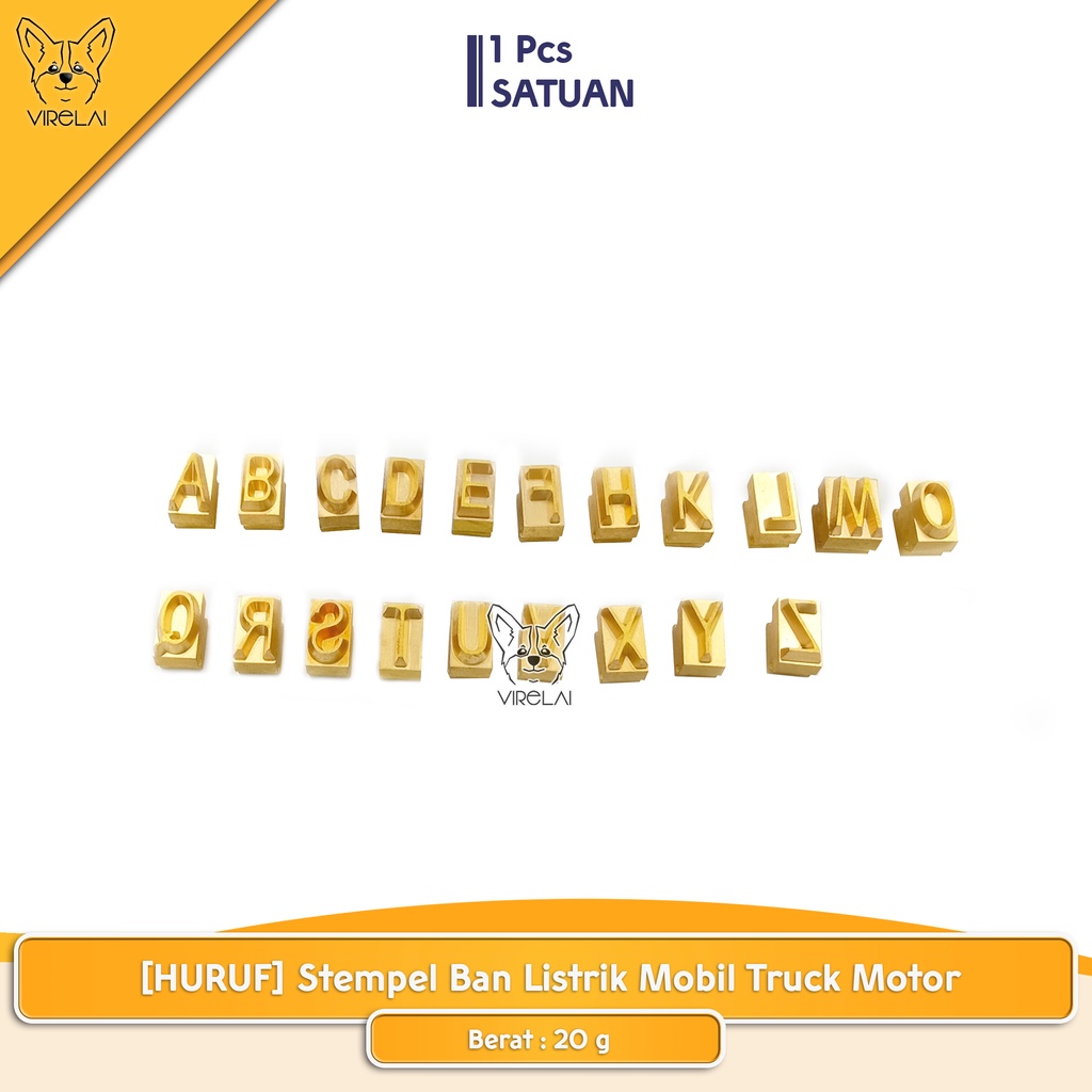 [ANGKA / HURUF] Stempel Ban Listik Mobil Truck Motor