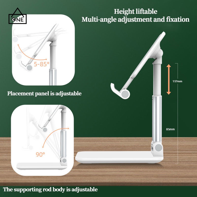 COD❤Dudukan Ponsel Rotasi yang Dapat Disesuaikan Dudukan Tablet Desktop Untuk iPad Samsung Xiaomi  A one