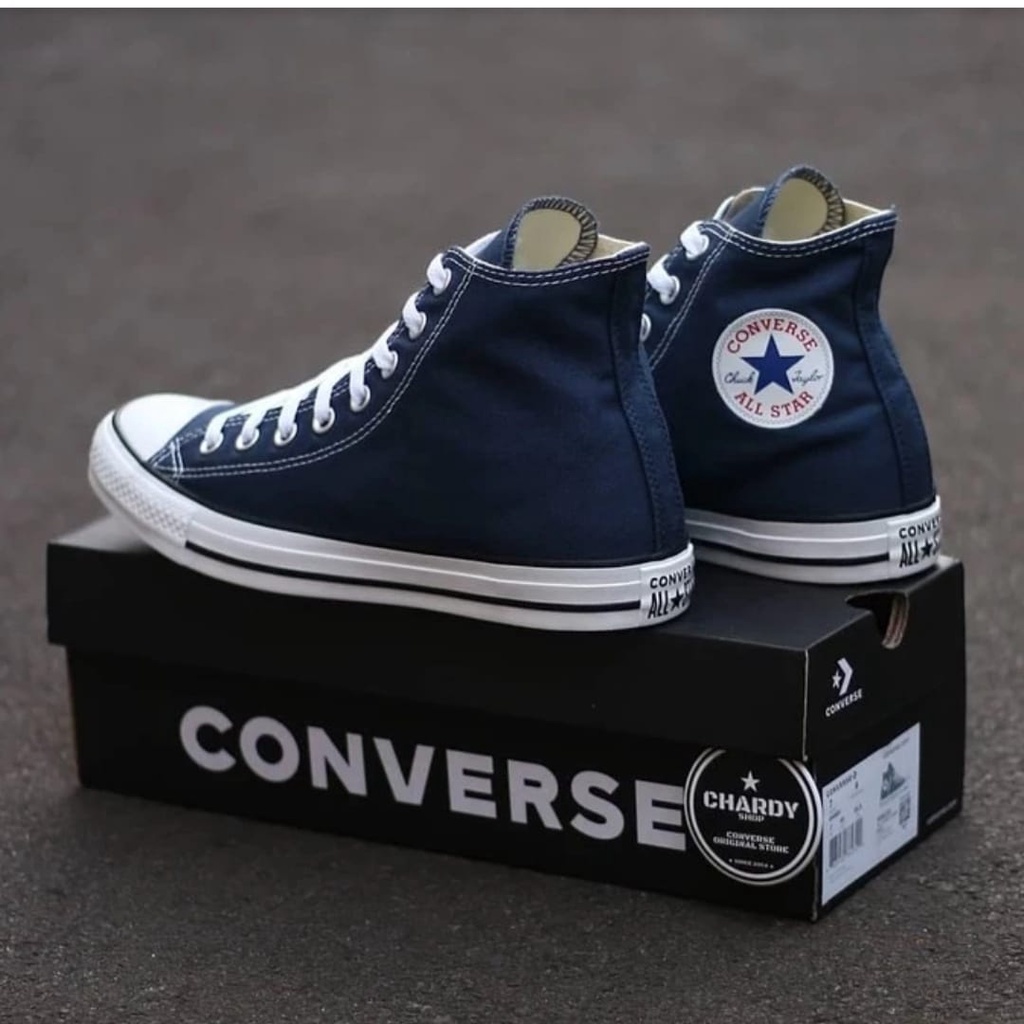 TERBARU SEPATU CONVERSE_21 ALL STAR PRIA &amp; WANITA CLASSIC HIGH NAVY BLUE BERKUALITAS TERBAIK