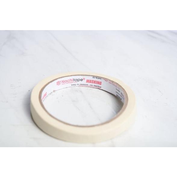 

TERLARIS Lakban kertas masking tape Nachi 0.5 inch 12 mm x 20 yards