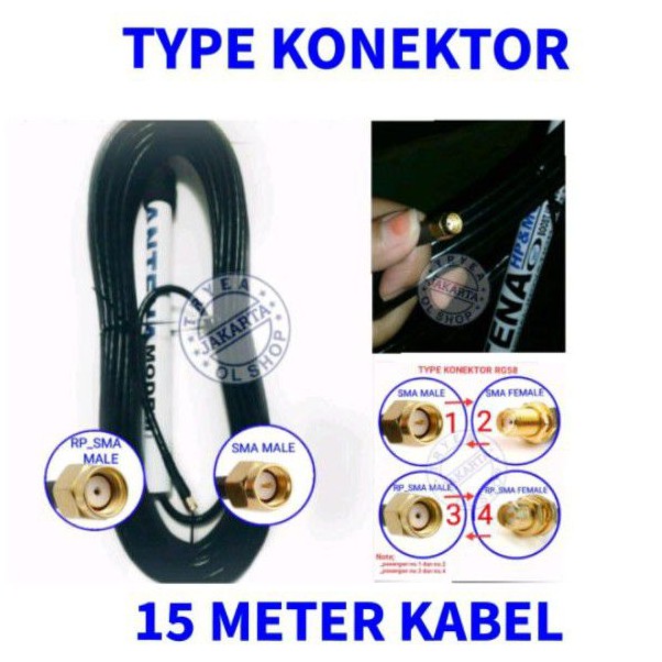 ANTENA MODEM E5577 HUAWEI B315 15 METER