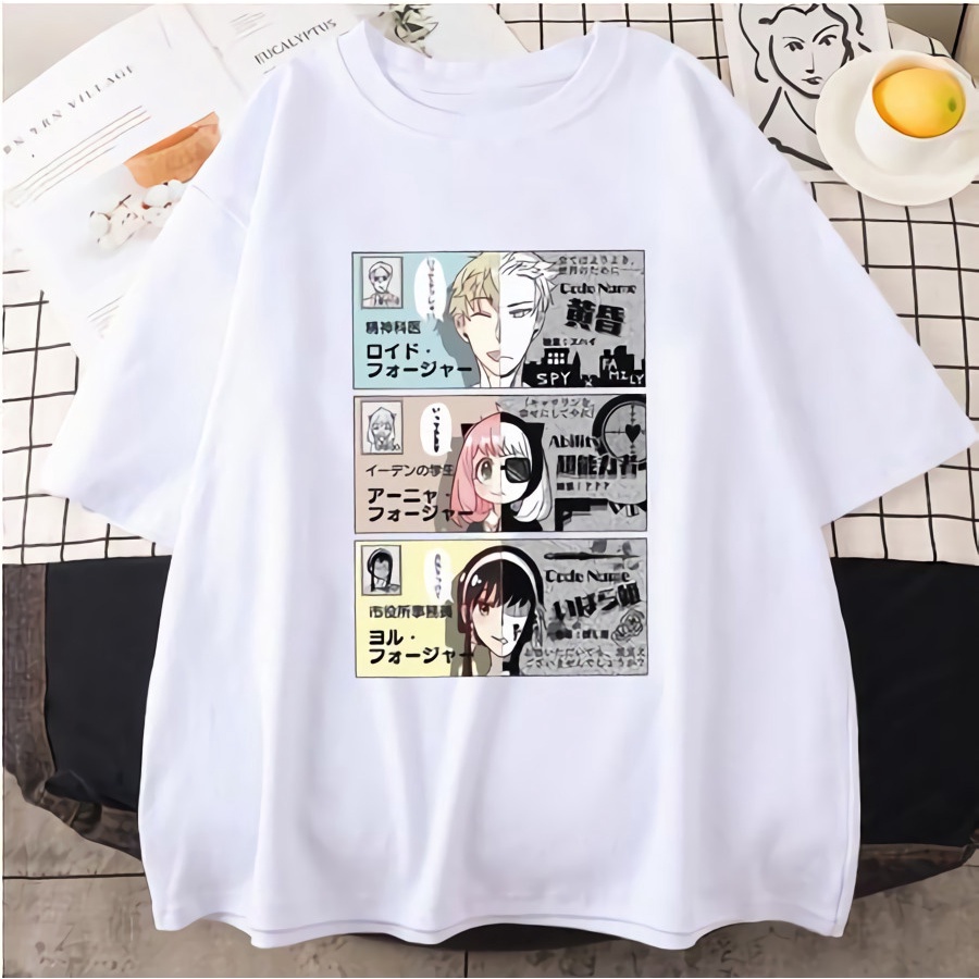 Tshirt Anya Loid Yor Identity Anime Manga SPY x Family Premium Unisex