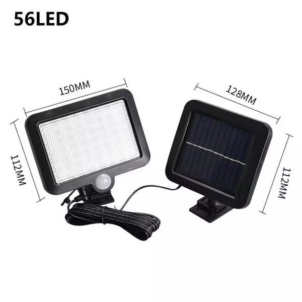 LED Lampu Solar Tenaga Surya Sensor Gerak Outdoor Tahan Air 56LED 400L