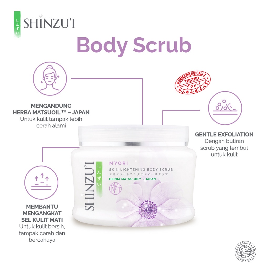 Shinzui Skin Lightening Body Scrub 200gr